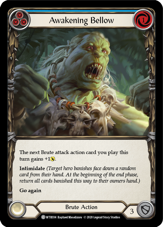 Awakening Bellow (Blue) [WTR034] Unlimited Normal - Duel Kingdom