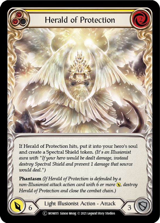 Herald of Protection (Yellow) [U-MON015] Unlimited Normal - Duel Kingdom