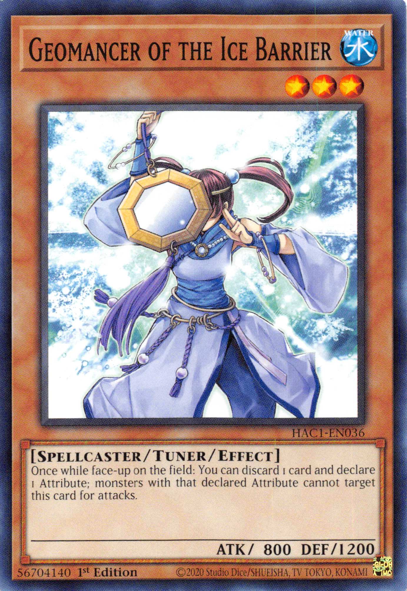 Geomancer of the Ice Barrier [HAC1-EN036] Common - Duel Kingdom