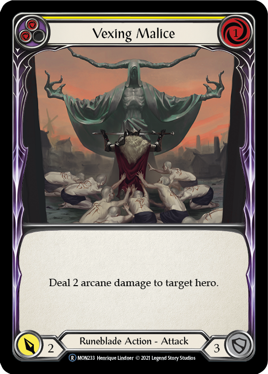 Vexing Malice (Yellow) [U-MON233] Unlimited Normal - Duel Kingdom