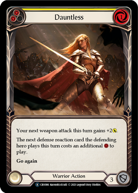 Dauntless (Yellow) (Rainbow Foil) [CRU086-RF] Unlimited Rainbow Foil - Duel Kingdom
