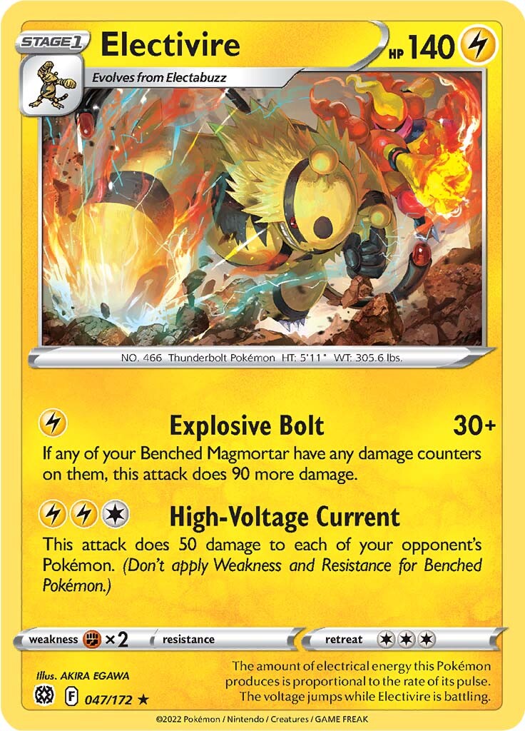 Electivire (047/172) [Sword & Shield: Brilliant Stars] - Duel Kingdom