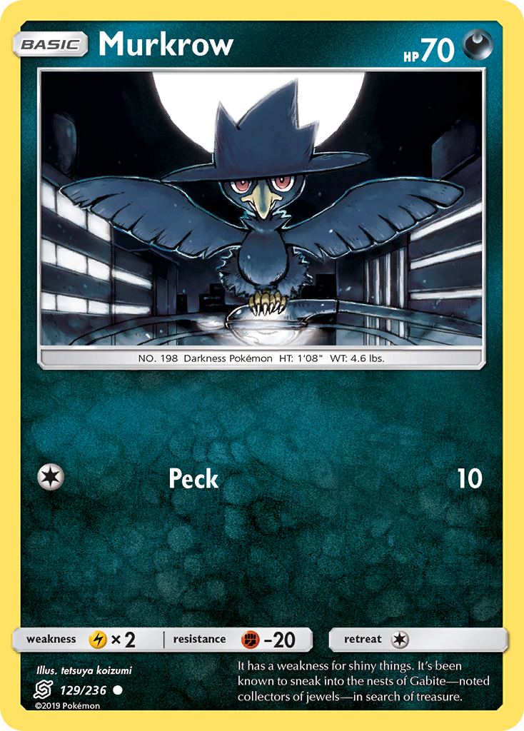 Murkrow (129/236) [Sun & Moon: Unified Minds] - Duel Kingdom