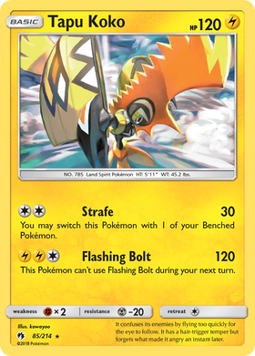 Tapu Koko (85/214) [Sun & Moon: Lost Thunder] - Duel Kingdom