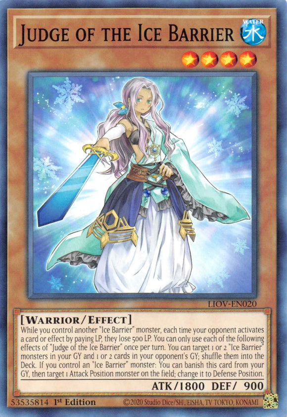 Judge of the Ice Barrier [LIOV-EN020] Common - Duel Kingdom