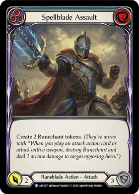 Spellblade Assault (Blue) [ARC087] Unlimited Rainbow Foil - Duel Kingdom