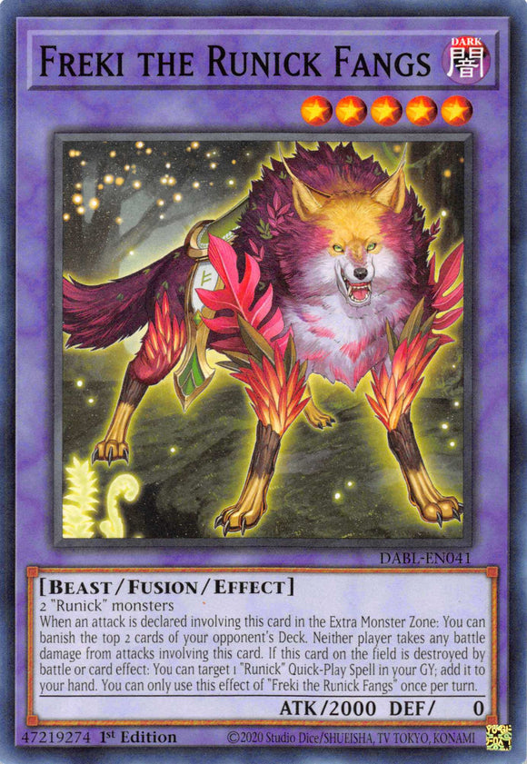 Freki the Runick Fangs [DABL-EN041] Common