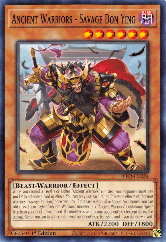 Ancient Warriors - Savage Don Ying [DIFO-EN024] Common