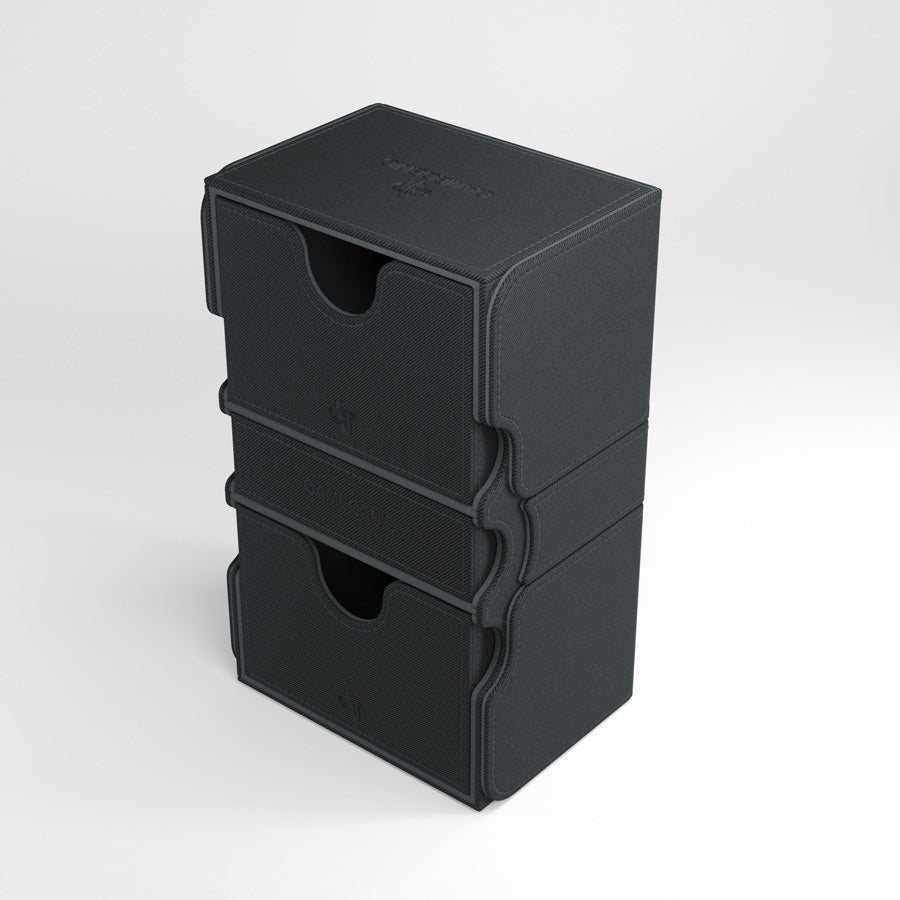 Stronghold Convertible Black Deck Box (200ct) - Duel Kingdom