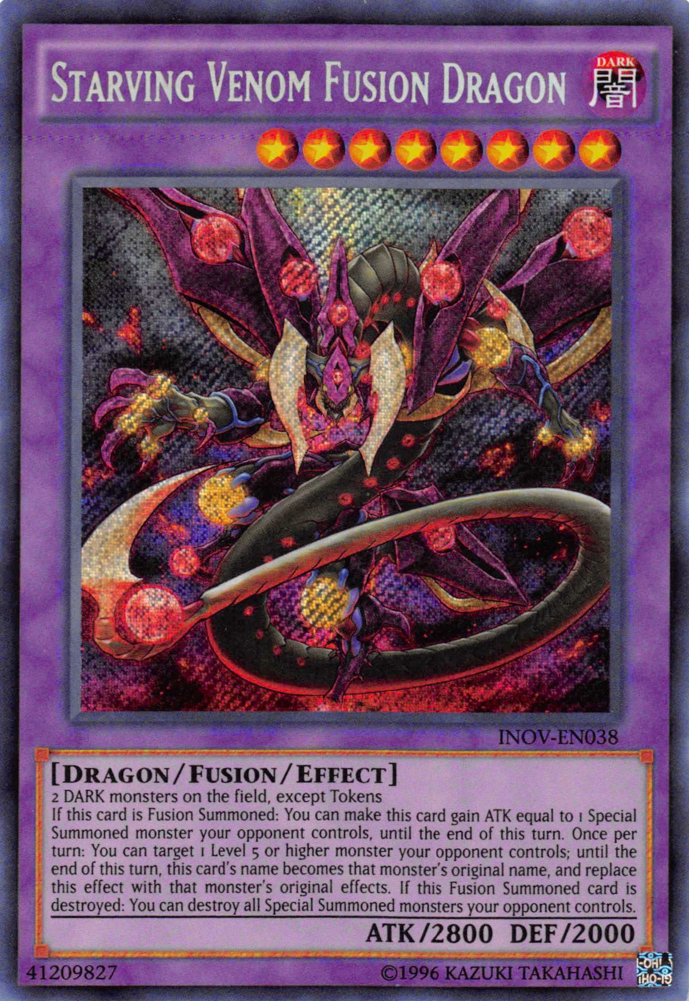 Starving Venom Fusion Dragon [INOV-EN038] Secret Rare