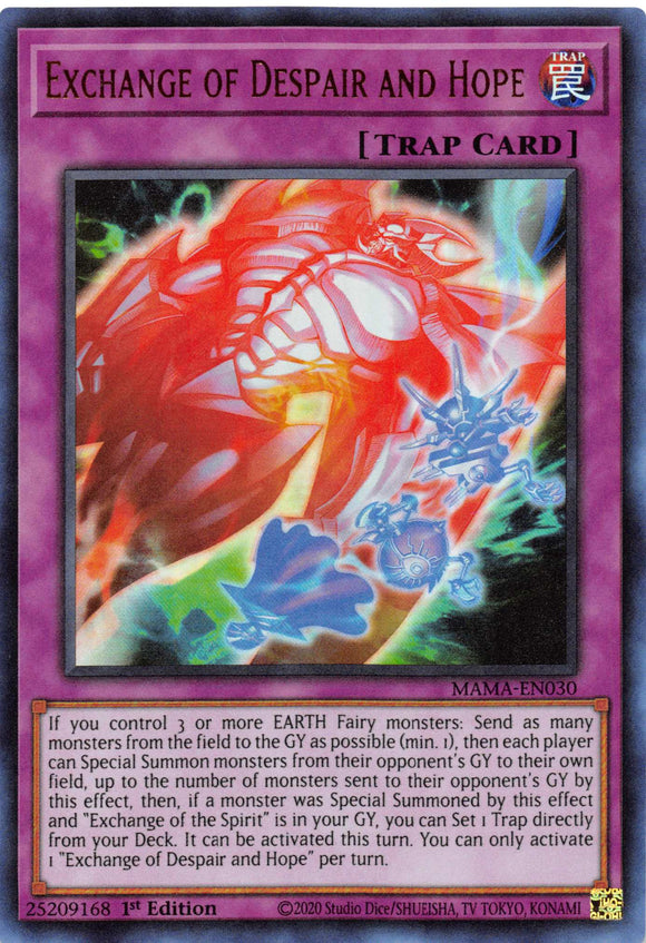 Exchange of Despair and Hope [MAMA-EN030] Ultra Rare
