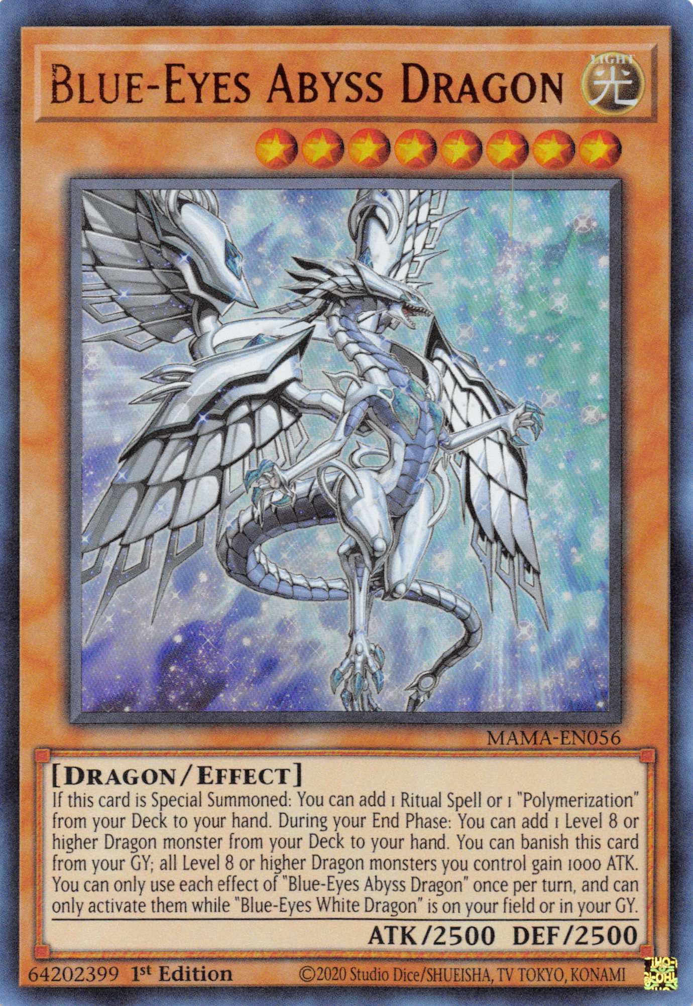 Blue-Eyes Abyss Dragon [MAMA-EN056] Ultra Rare