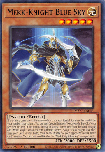 Mekk-Knight Blue Sky [MAZE-EN043] Rare