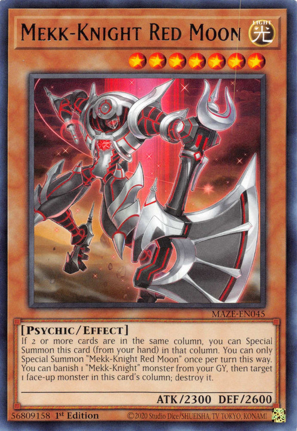 Mekk-Knight Red Moon [MAZE-EN045] Rare