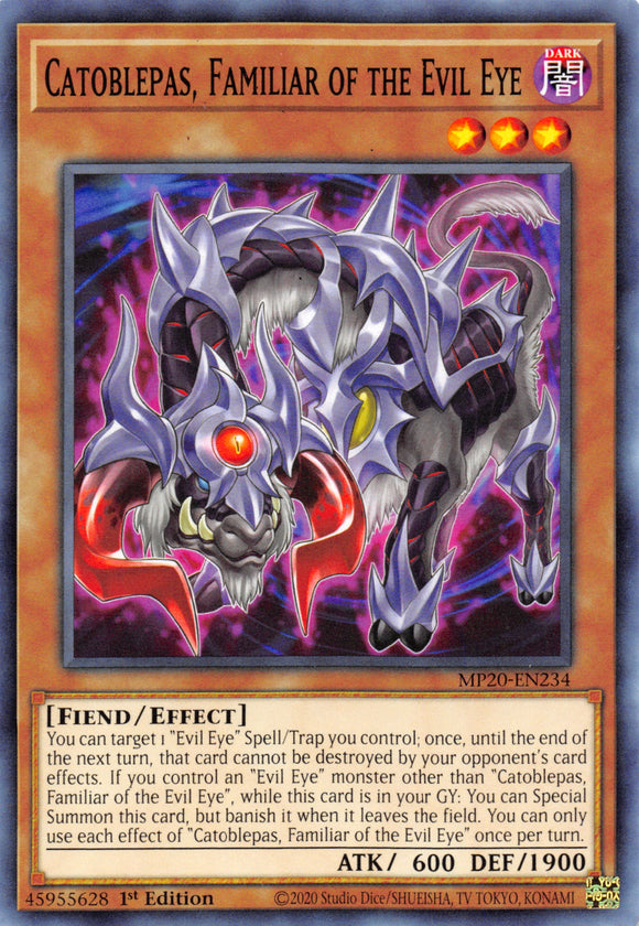 Catoblepas, Familiar of the Evil Eye [MP20-EN234] Common