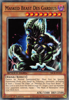 Masked Beast Des Gardius [SBCB-EN107] Common - Duel Kingdom