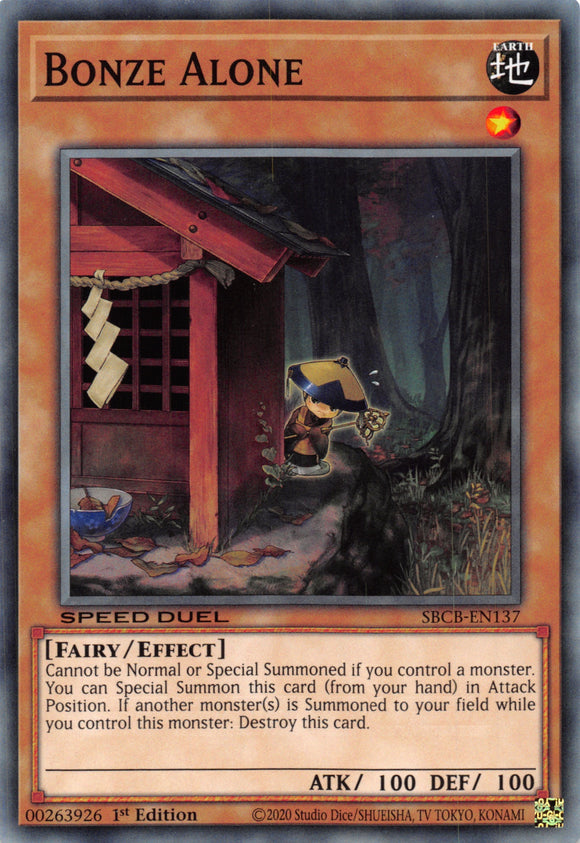 Bonze Alone [SBCB-EN137] Common - Duel Kingdom