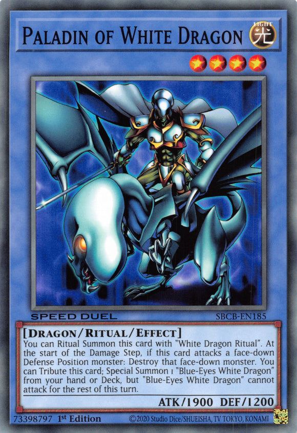 Paladin of White Dragon [SBCB-EN185] Common - Duel Kingdom