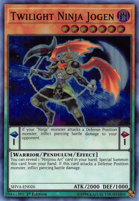 Twilight Ninja Jogen [SHVA-EN026] Super Rare