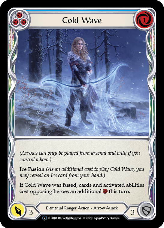 Cold Wave (Blue) [U-ELE040] Unlimited Rainbow Foil - Duel Kingdom