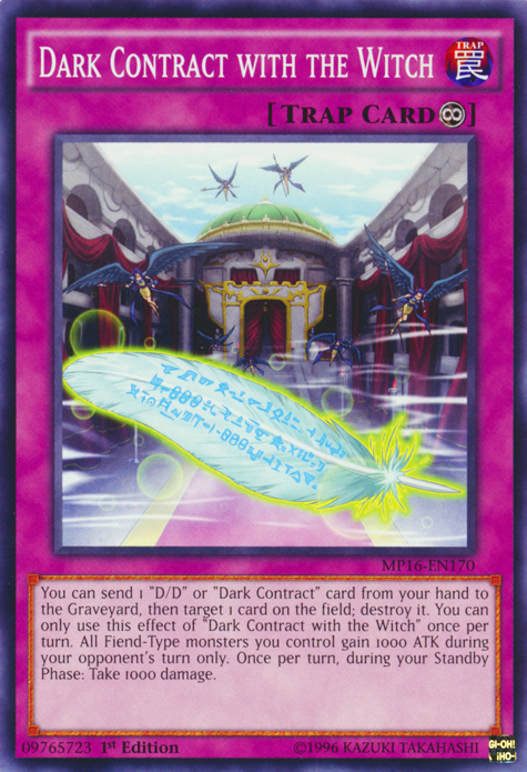 Dark Contract with the Witch [MP16-EN170] Common - Duel Kingdom