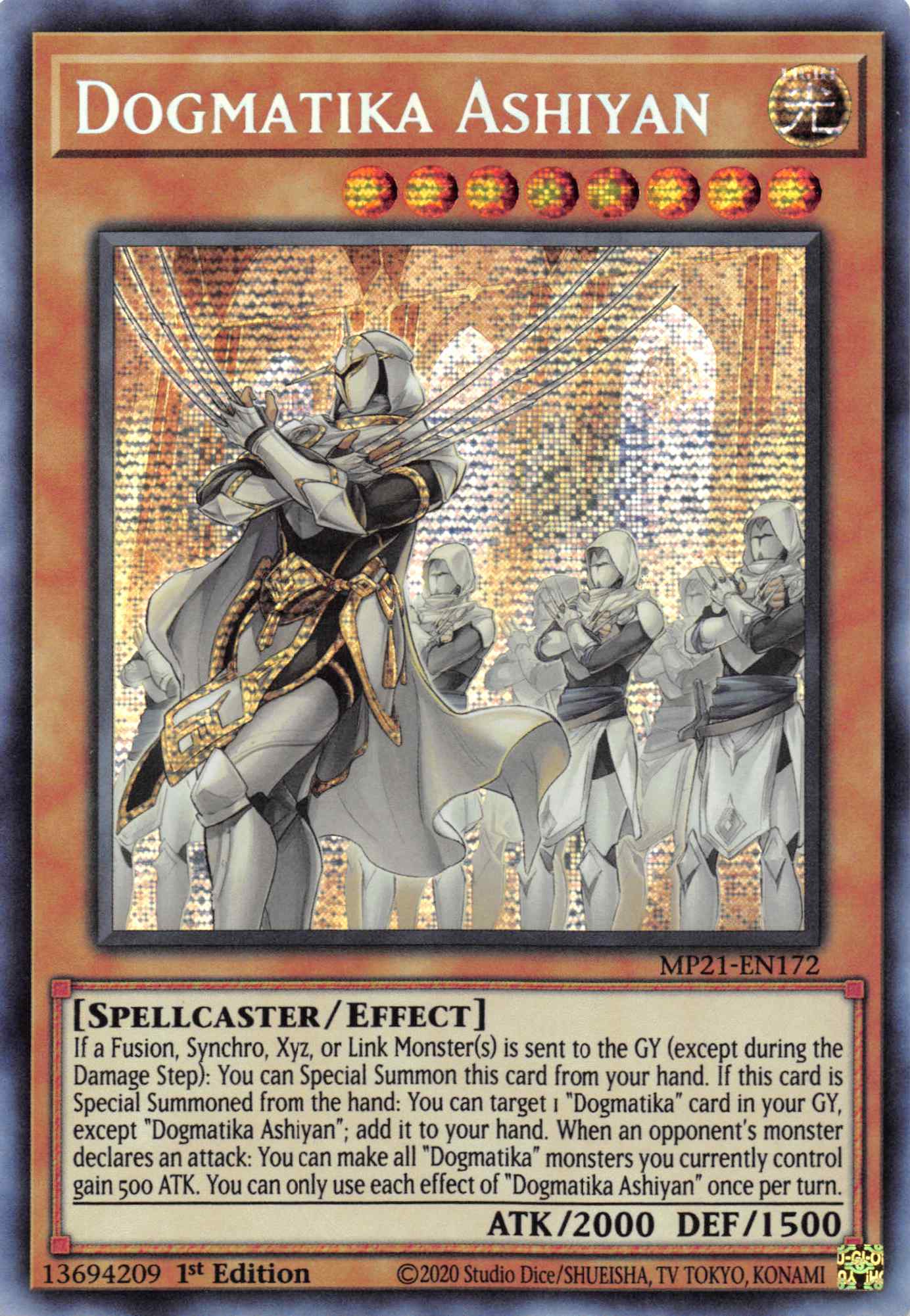 Dogmatika Ashiyan [MP21-EN172] Prismatic Secret Rare - Duel Kingdom