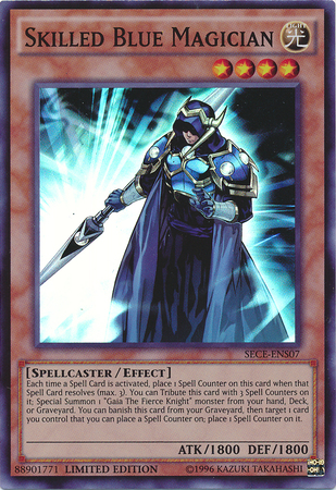 Skilled Blue Magician [SECE-ENS07] Super Rare - Duel Kingdom