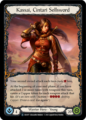 Kassai, Cintari Sellsword (Rainbow Foil) [CRU077-RF] Unlimited Rainbow Foil - Duel Kingdom