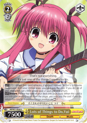 Lots of Things to Do, Yui (AB/W31-E028 U) [Angel Beats! Re:Edit]
