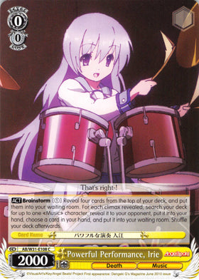Powerful Performance, Irie (AB/W31-E108 C) [Angel Beats! Re:Edit]