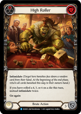 High Roller (Red) [EVR005] 1st Edition Rainbow Foil - Duel Kingdom