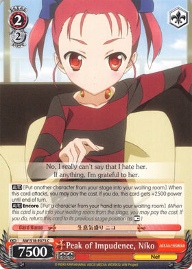 Peak of Impudence, Niko (AW/S18-E075 C) [Accel World]