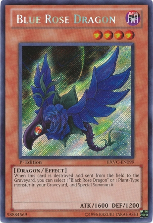 Blue Rose Dragon [EXVC-EN099] Secret Rare - Duel Kingdom