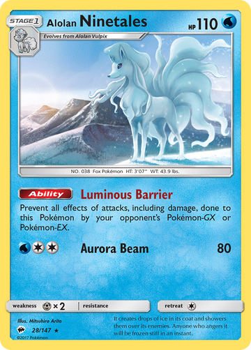 Alolan Ninetales (28/147) [Sun & Moon: Burning Shadows] - Duel Kingdom