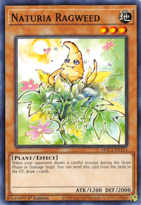 Naturia Ragweed [HAC1-EN114] Common - Duel Kingdom