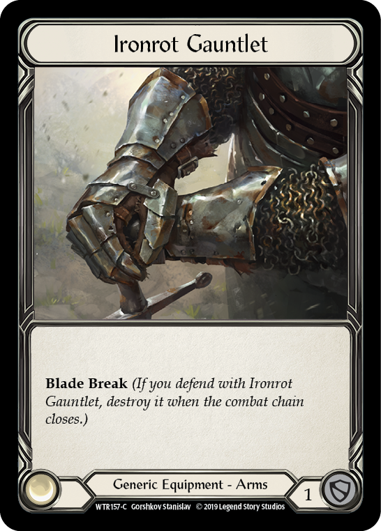 Ironrot Gauntlet [WTR157-C] Alpha Print Normal - Duel Kingdom