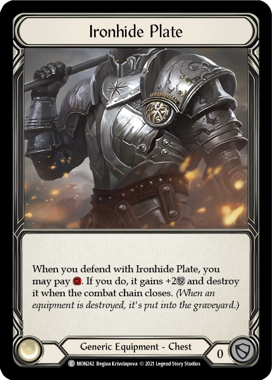 Ironhide Plate [MON242] 1st Edition Normal - Duel Kingdom