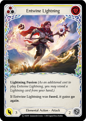 Entwine Lightning (Yellow) [U-ELE101] Unlimited Rainbow Foil - Duel Kingdom