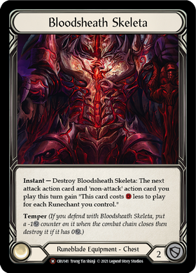 Bloodsheath Skeleta (Rainbow Foil) [CRU141-RF] Unlimited Rainbow Foil - Duel Kingdom