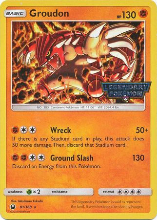 Groudon (81/168) (Cosmos Holo Gamestop Promo) [Sun & Moon: Celestial Storm] - Duel Kingdom