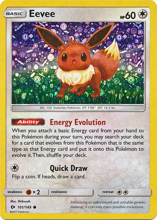 Eevee (101/149) (General Mills Promo) [Sun & Moon: Base Set] - Duel Kingdom