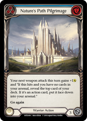 Nature's Path Pilgrimage (Blue) [WTR149-C] Alpha Print Rainbow Foil - Duel Kingdom