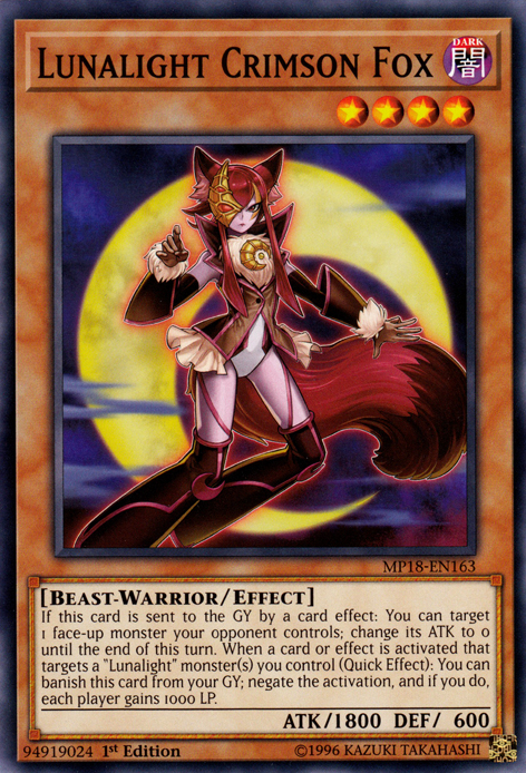 Lunalight Crimson Fox [MP18-EN163] Common - Duel Kingdom