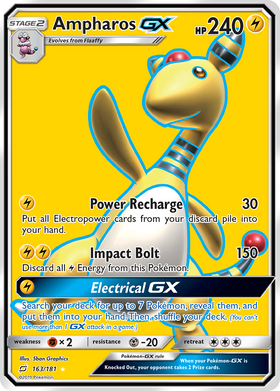 Ampharos GX (163/181) [Sun & Moon: Team Up] - Duel Kingdom