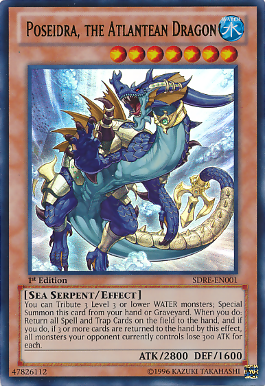 Poseidra, the Atlantean Dragon [SDRE-EN001] Ultra Rare - Duel Kingdom