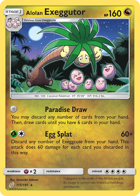 Alolan Exeggutor (115/181) [Sun & Moon: Team Up] - Duel Kingdom