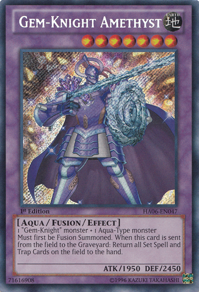 Gem-Knight Amethyst [HA06-EN047] Secret Rare - Duel Kingdom