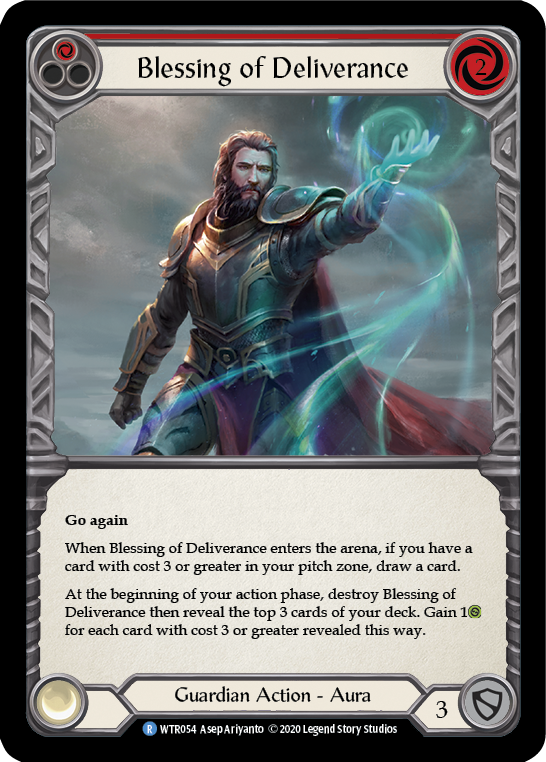 Blessing of Deliverance (Red) [WTR054] Unlimited Rainbow Foil - Duel Kingdom
