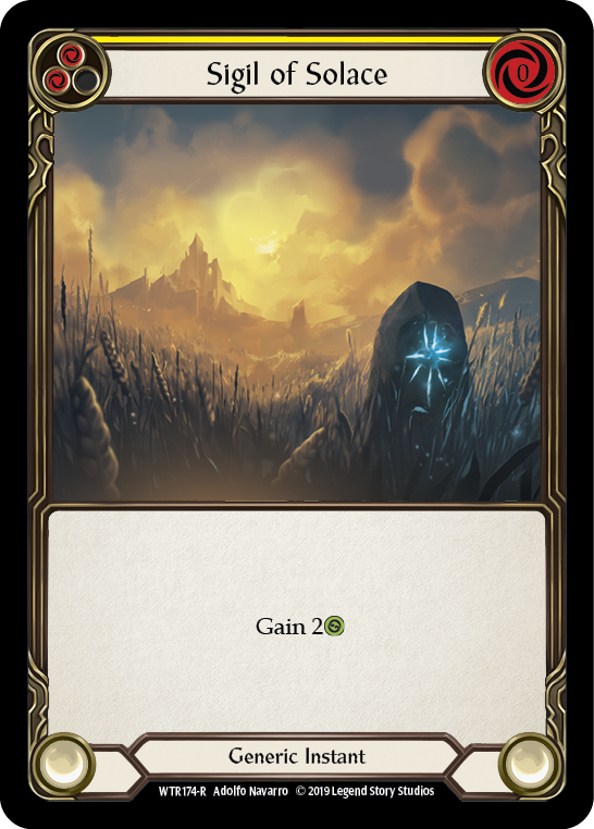 Sigil of Solace (Yellow) [WTR174-R] Alpha Print Normal - Duel Kingdom