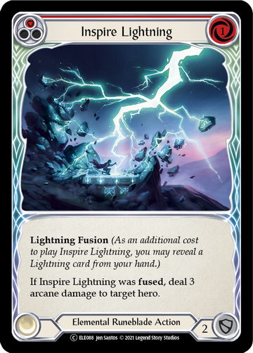 Inspire Lightning (Red) [U-ELE088] Unlimited Rainbow Foil - Duel Kingdom